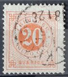 [Numerals in Circle - Different Perforation, type F17]