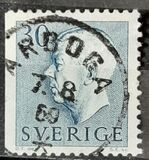 [King Gustaf VI Adolf of Sweden - New Engravement with Imprint, type EE4]