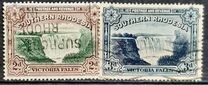 [Victoria Falls - Nos. 30 & 31 Inscribed with "Postage & Revenue" at Top of Frame, tip F]