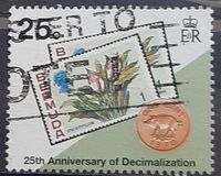 [The 25th Anniversary of Decimal Currency, type UE]