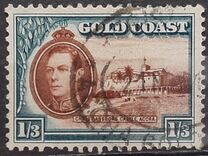 [King George VI & Christiansborg Castle, Accra, tegund R1]