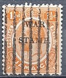 [Issues of 1906 & 1912 - 1916 Overprinted "WAR STAMP." - Two Lines, type AA1]