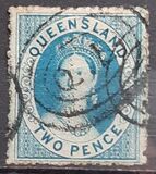 [Queen Victoria - As Previous, Rough Perforation, type A13]