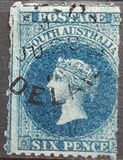 [Queen Victoria - Exists also Rouletted on 2 Sides, type A30]