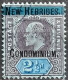 [Fiji Islands Postage Stamps Overprinted "NEW HEBRIDES - CONDOMINIUM", type A2]