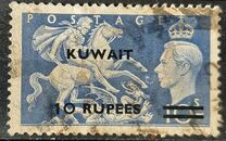[King George VI - Great Britain Postage Stamps of 1950-1951 Surcharged, වර්ගය CA]