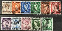[Queen Elizabeth II - Stamps of Great Britain Overprinted "KUWAIT" and Surcharged in New Currency, type DA]