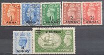 [Great Britain Postage Stamps Issues of 1950 & 1951 Surcharged, type F]