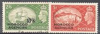 [Great Britain Postage Stamps Overprinted "MOROCCO AGENCIES" Horizontally, type R]