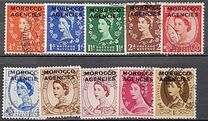 [Great Britain Postage Stamps Overprinted "MOROCCO AGENCIES", type S]