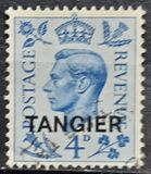 [King George VI - Great Britain Postage Stamps Overprinted "TANGIER", type N5]