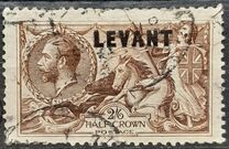 [Great Britain Postage Stamps Overprinted "LEVANT", タイプ Q6]