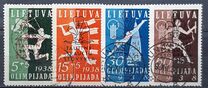 [No 421-24 Overprinted - Inscription "TAUTINE - SKAUCIU - STOVYKLA", type BF]