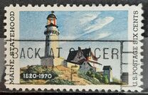 [The 150th Anniversary of Maine Statehood - Lighthouse Painting, Scrivi AFF]