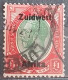 [South African Postage Stamps Overprinted "South West(14mm wide) Africa" or "Zuidwest Afrika" - Overprint Spaced 14mm, type C23]