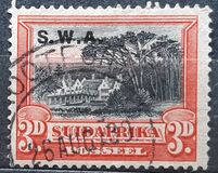 [South Africa Postage Stamps Overprinted "S.W.A.", type L7]