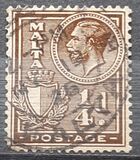[King George V and Coat of Arms, typ X]