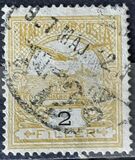 [Turul over Crown of Saint Stephen - New Watermark, type F59]