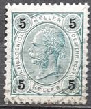 [Emperor Franz Josef I, 1830-1916 - Value in "Heller" Without Varnish Bars, Numerals in Black, type N25]