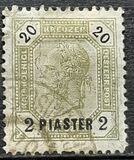 [Austrian Postage Stamps No.74 & 77 Surcharged, type H]