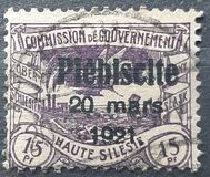 [No. 16-26 Overprinted "Plébiscite 20 mars 1921.", 類型 E1]
