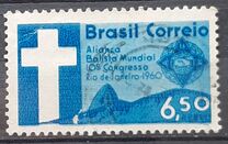 [Airmail - The 10th Anniversary of the Baptist World Alliance Congress, Rio de Janeiro, type AJP]