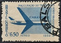 [Airmail - Inauguration of "Caravelle" Airliners by Brazilian National Airlines, Tip AJA]