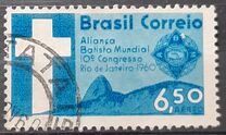 [Airmail - The 10th Anniversary of the Baptist World Alliance Congress, Rio de Janeiro, type AJP]