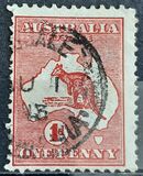 [Definitive Issues - Kangaroo and Map, type A1]