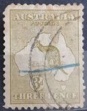[Definitive Issues - Kangaroo and Map, type A4]