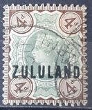 [Great Britian Postage Stamps Overprinted "ZULULAND", type B5]