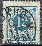 [Numerals in Circle - Different Perforation, type F16]