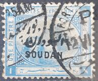 [Sphinx and Pyramid - Egypt Postage Stamps Overprinted "SOUDAN", type E]