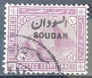 [Sphinx and Pyramid - Egypt Postage Stamps Overprinted "SOUDAN", type H]