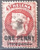 [Queen Victoria - Not Issued Stamps Surcharged, New Perforation, タイプ B23]
