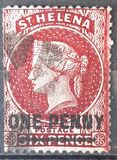 [Queen Victoria - Not Issued Stamps Surcharged, New Perforation, タイプ B23]