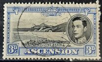 [King George VI and Views of Ascension, type Q]