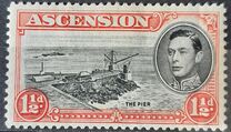 [King George VI and Views of Ascension, type P2]