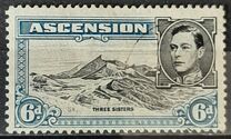 [King George VI and Views of Ascension, type S3]