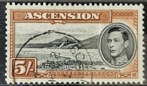 [King George VI and Views of Ascension, type Q4]