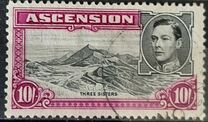 [King George VI and Views of Ascension, type R4]
