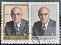 [Inauguration of President Botha, type UW]