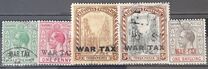 [Precious ISsues Overprinted "WAR TAX" in One Line, tip M]