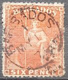 [Britannia - Rough Perforation. Watermarked, 類型 B8]