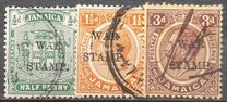 [Issues of 1906 & 1912 - 1916 Overprinted "WAR STAMP." - Two Lines, type AA]