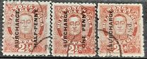 [Issue of 1895 Surcharged in Black, סוג K]