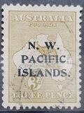[Australian Postage Stamps Overprinted "N. W. PACIFIC ISLANDS" - "P in "PACIFIC" above "S" - Different Watermark, type A24]