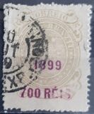 [Issue of 1890-1891 Surcharged in Lilac Red, type BE4]