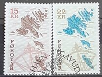 [Map of Faroe Islands - New Values, type KC2]