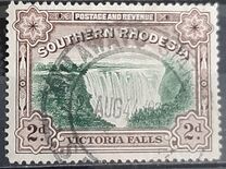 [Victoria Falls - Nos. 30 & 31 Inscribed with "Postage & Revenue" at Top of Frame, type F]